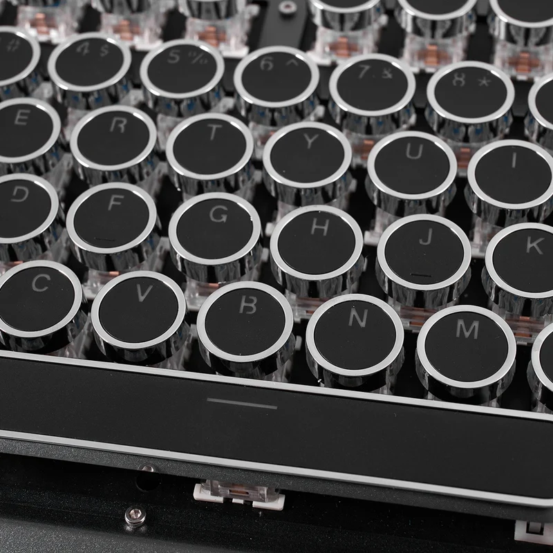 Игровая клавиатура с подсветкой механическая в стиле ретро панк Проводная