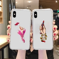 personalized nail fashion phone case transparent for huawei honor a x v 9 8 10 20 i s max note pro mate lite