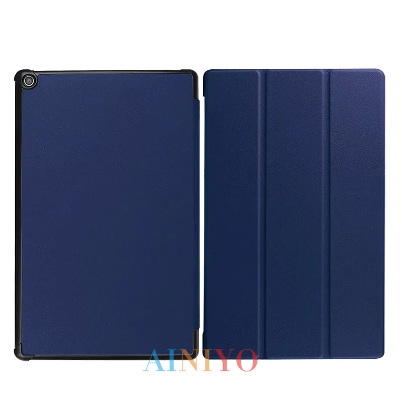 dark blue-MBZ Чехол для Amazon New Fire HD10 чехол для планшета Funda для Fire HD 10 чехол тонкий магнитный складной Стенд оболочка+ пленка стилус - Цвет: dark blue-MBZ