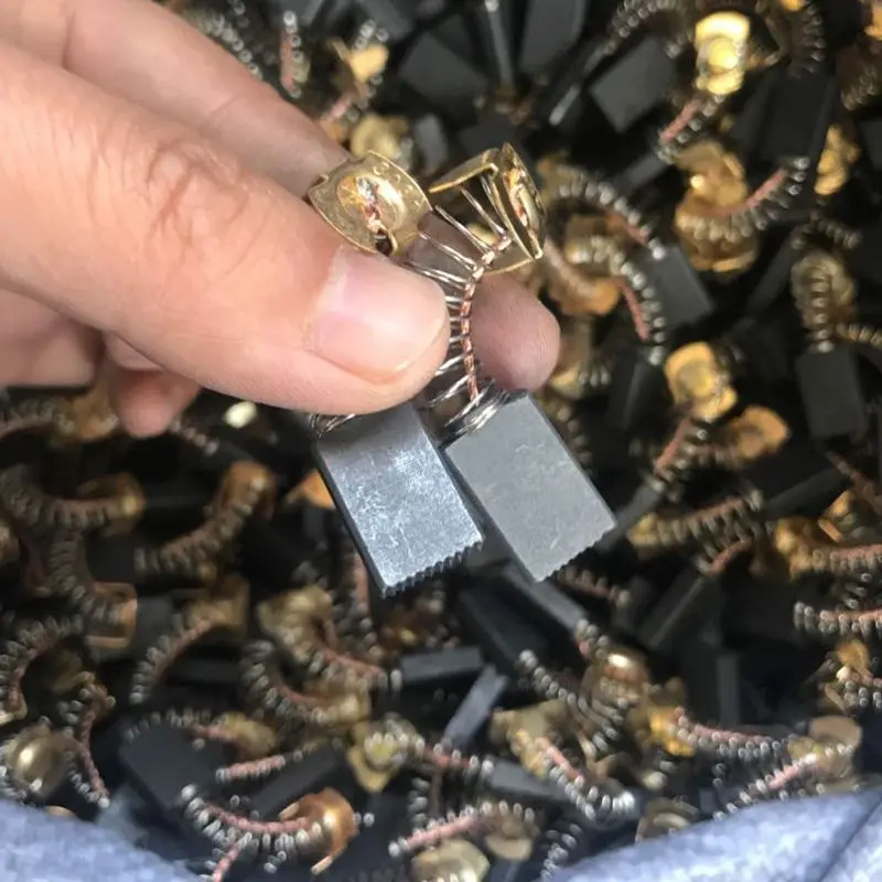 Щетка двигателя из углеродистой + нержавеющей стали 16 мм x 11 5 мм-2 шт. | Инструменты