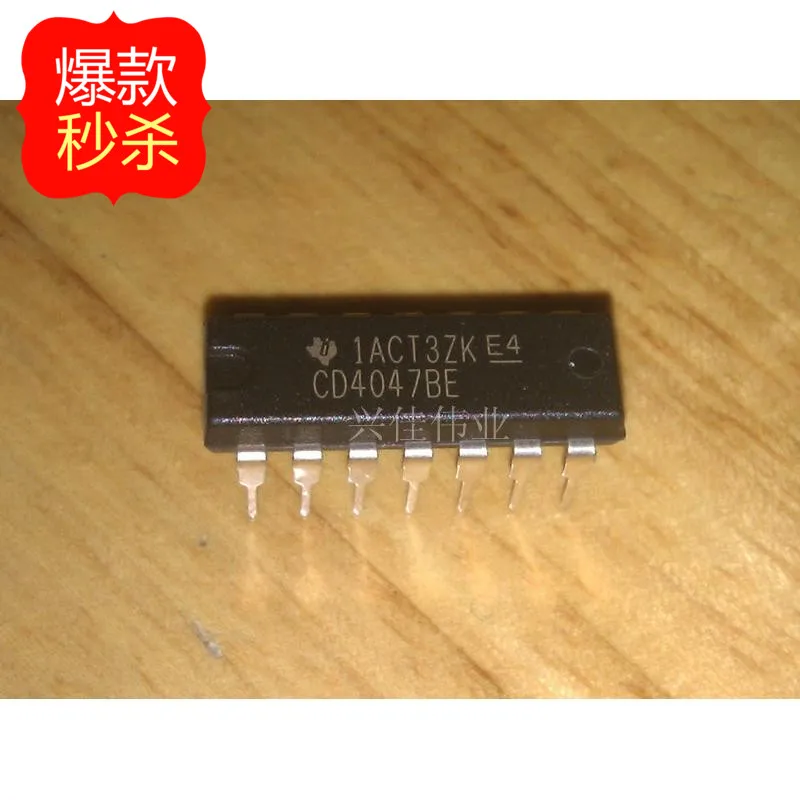 

10 шт. новый оригинальный аутентичный CD4047 CD4047BE DIP14 логическая логика чипа-многочастотный осциллятор