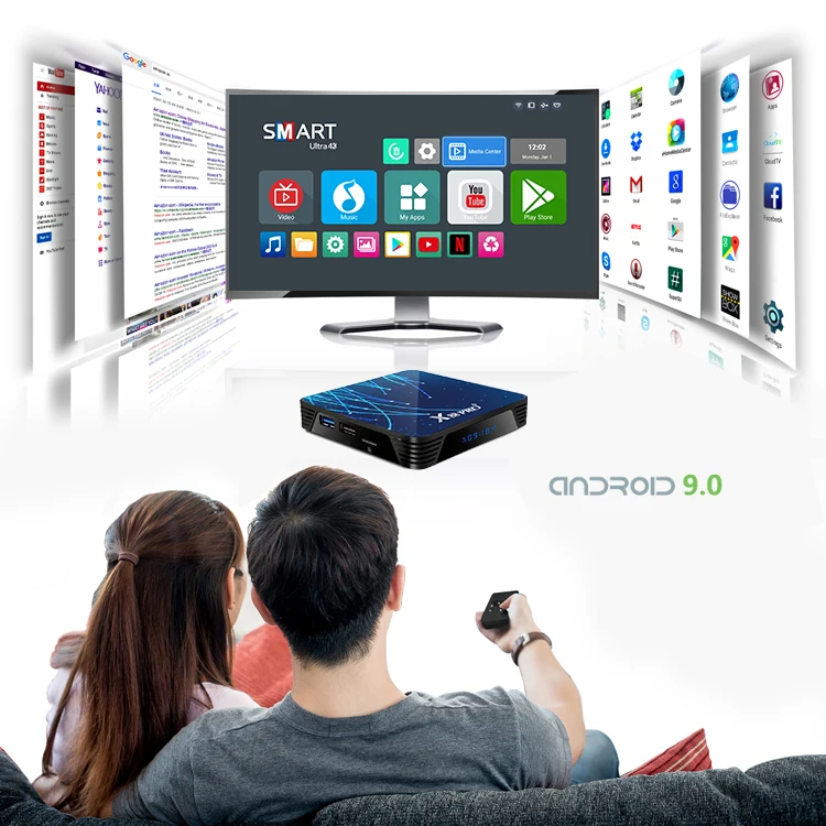 Android 9,0 ТВ приставка 4 Гб 128 Гб Rockchip RK3368PRO 1080p 4K 60fps USB3.0 Google голосовой помощник Netflix X88 PRO Plus 32 Гб 64 ГБ