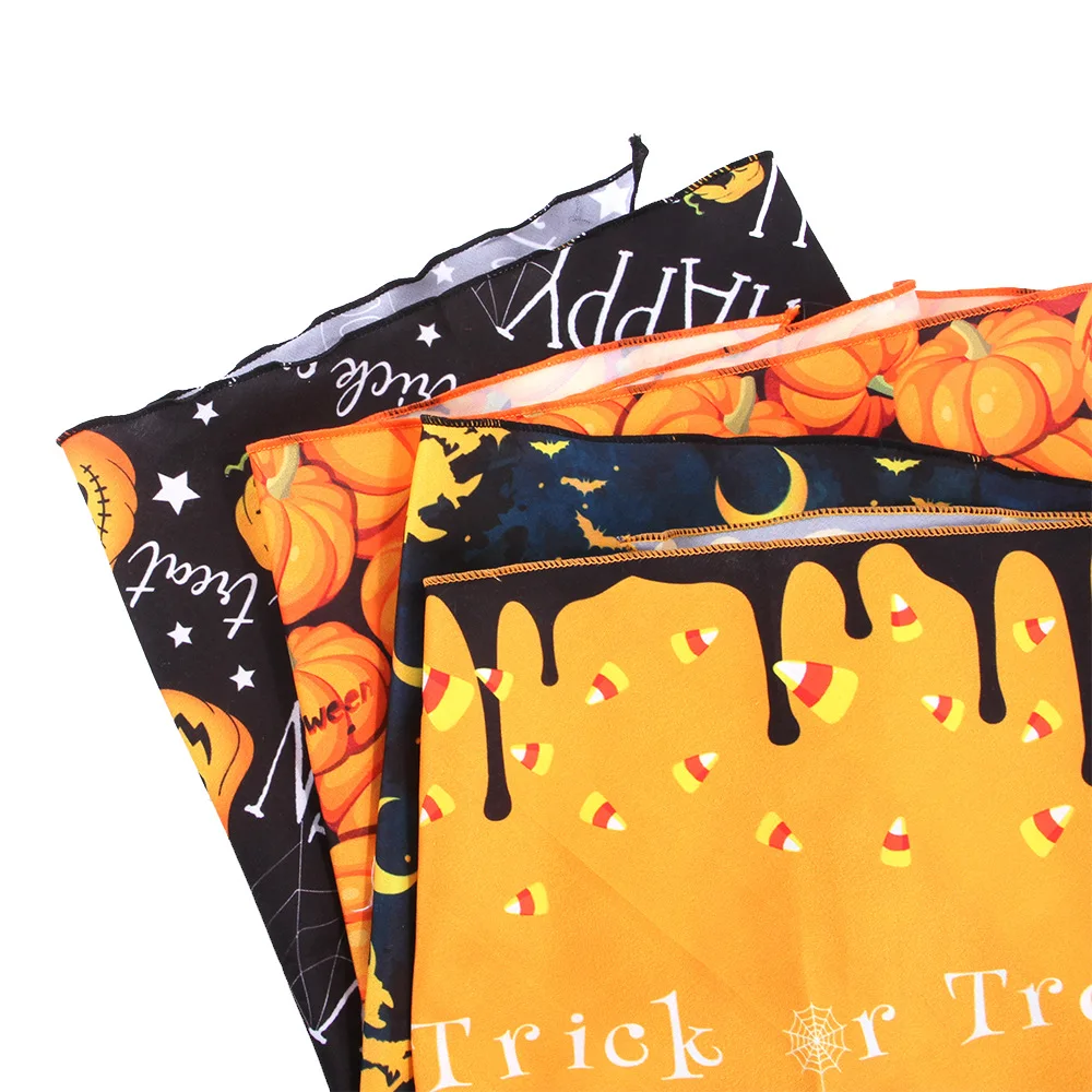 Треугольный шарф для собак на Хэллоуин слюнявчик домашних животных с тыквой