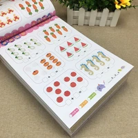 montessori 4 bookssets of childrens addition and subtraction learning handwriting practice book age 3 6 school students math