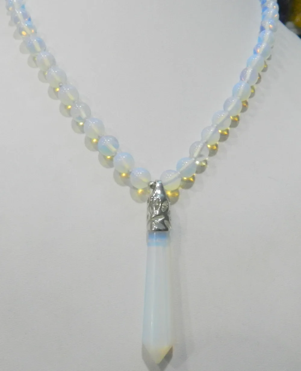 

ddh003808 Healing Chakra Reiki Opal Opalite jade Pendant Necklace 18 28% Discount