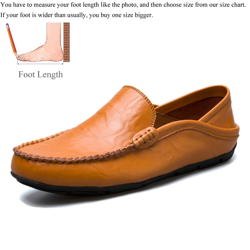 Yellow Мужские лоферы; кожаная мужская повседневная обувь; zapatos de hombre mocasines; слипоны; цвет белый, черный; сезон весна-осень; buty meskie; большие размеры 46, 47 - Цвет: Yellow