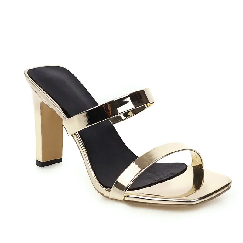 Новейшая модель Обувь из искусственной кожи Женские босоножки Модные на высоком