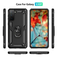 magnetic metal finger ring stand holder case for samsung galaxy s30 plus note 20 ultra rugged armor shockproof back cover