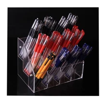 2/3/4 layers pen storage rack clear acrylic Eyeshadow Pencil holder stand colour pen cosmetics  Lipstick nail polish display box