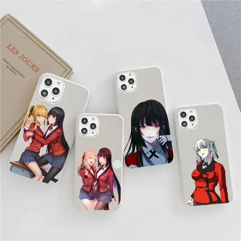 

Kakegurui Jabami Yumeko Phone Case Candy Color for iPhone 6 6S 7 8 11 12 XS X SE 2020 XR mini pro Plus MAX mobile bags