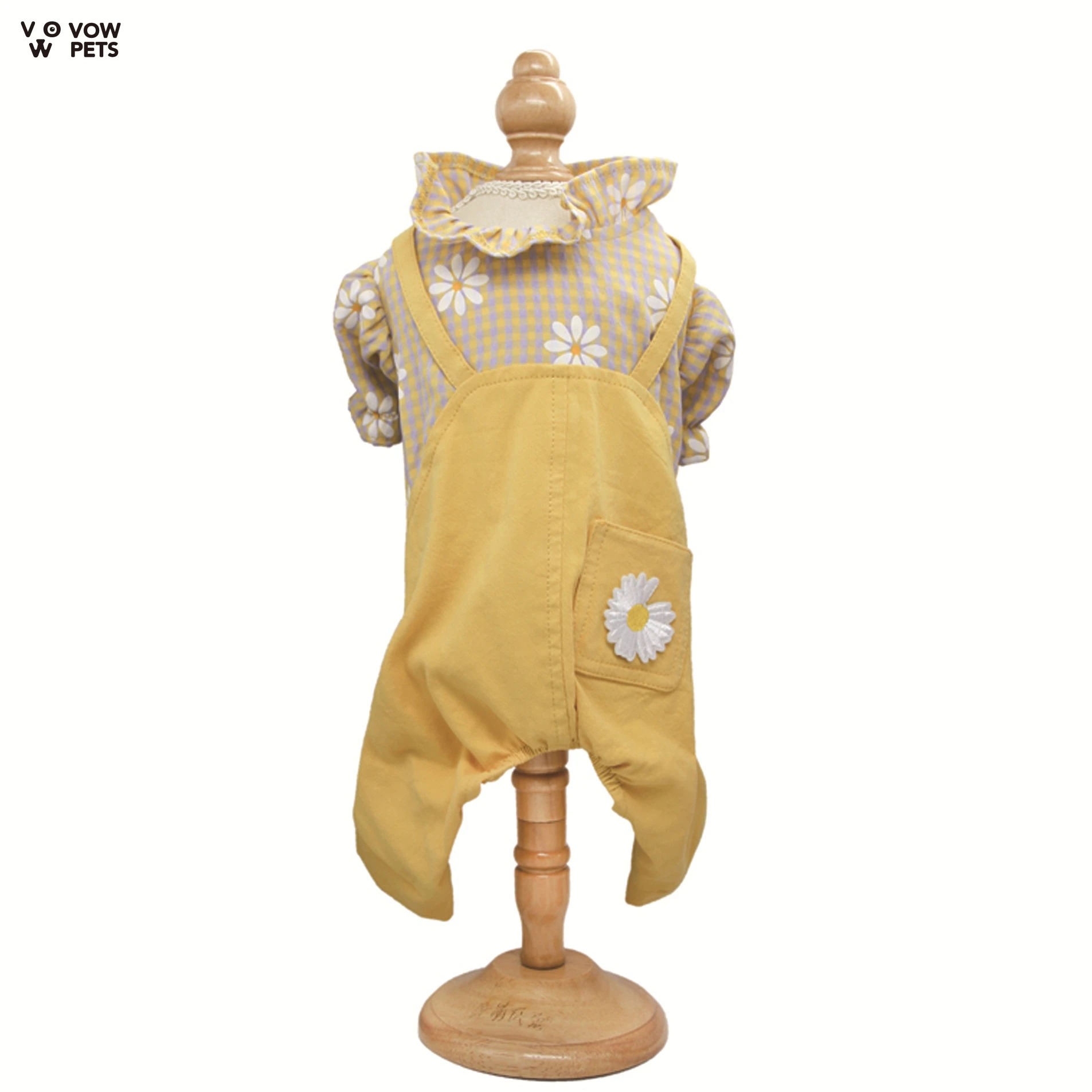 

VOW Pets 2021 Spring And Summer Pet Dog Fake Two-piece Strap Four-legged Puppy Clothes Small Fresh Teddy Pomeranian Clothes Cute