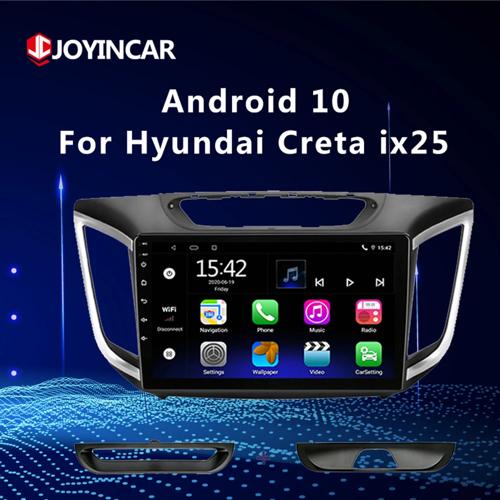 

Android 10.1 2GB+32GB Car Radio multimedia Video player GPS Navigation Bluetooth For hyundai Creta ix25 2015 2016-2018 2 din