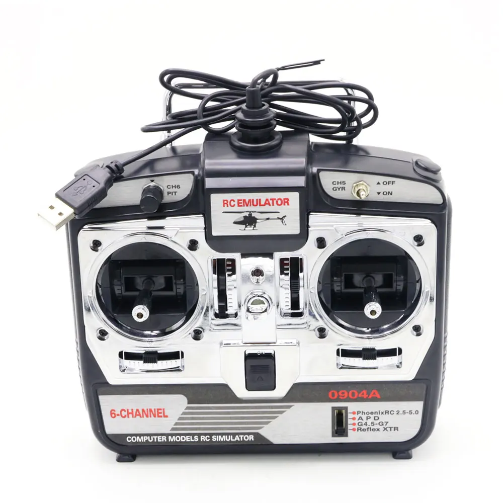 6CH RC Flight Simulator JTL-0904A поддержка Realflight G7 Phoenix 5,0 XTR пульт дистанционного управления Вертолет с фиксированным крылом Дрон(MODE2