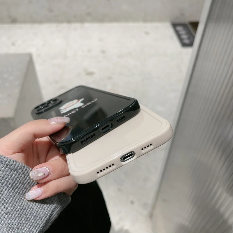 

The side small sheep phone case is suitable for iPhone11 12Pro Max mini X XR XS XSMax 8 7PluS anti-drop protective back cover