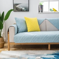 nordic leaf print sofa towel four seasons universal sofa covers modern couch slipcover for living room slip resistant sofa cover
