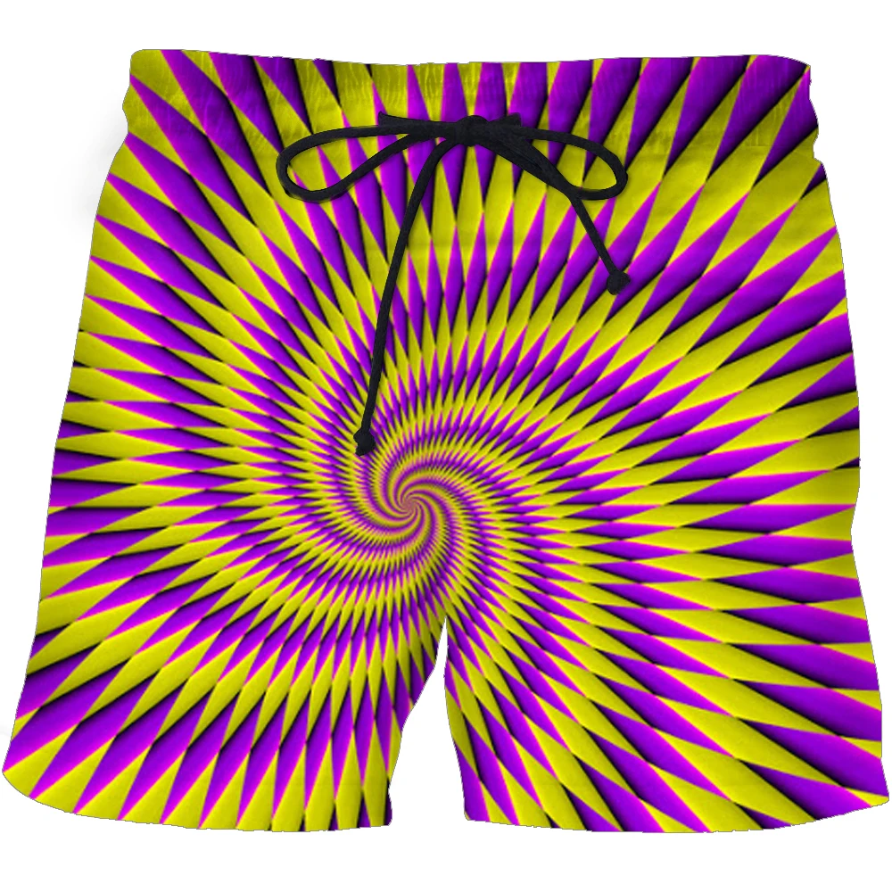 Черно-белые клетчатые шорты мужские пляжные Гавайские с 3D принтом повседневные в