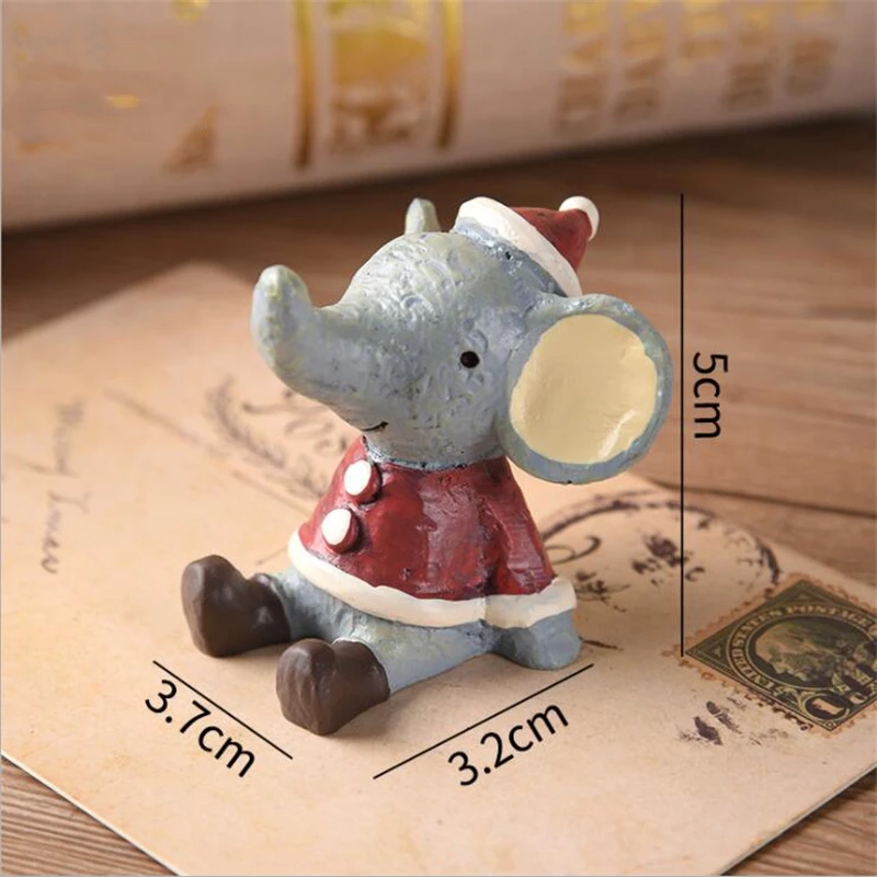 

Новый продукт, искусственные рождественские маленькие животные, резиновые украшения, креативные домашние украшения, рождественские милые ...