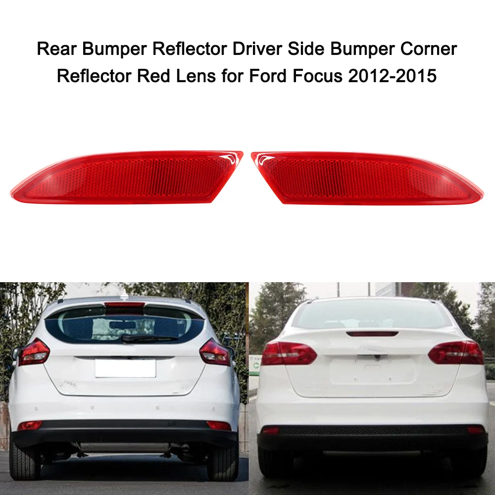 Задний бампер отражатель левый и правый со стороны водителя угловой красный