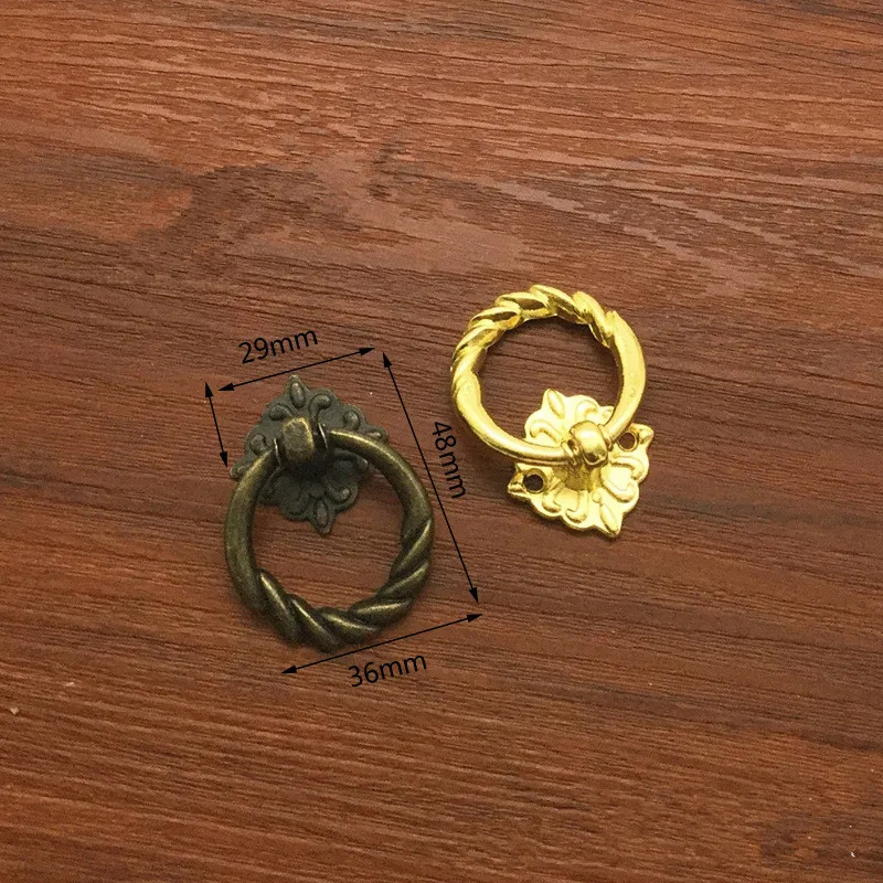 8 шт. винтажные ручки шкафа из сплава мебельные кухонный ящик шкаф Китайское