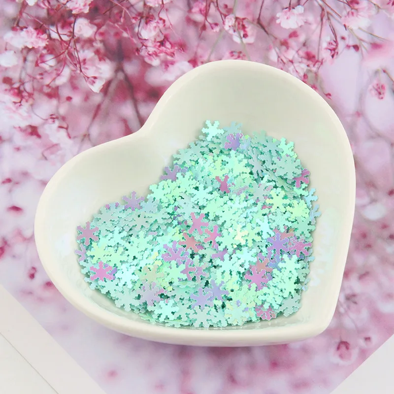 Ультратонкие пайетки для домашних животных 5 мм мини-снежинки в форме россыпью