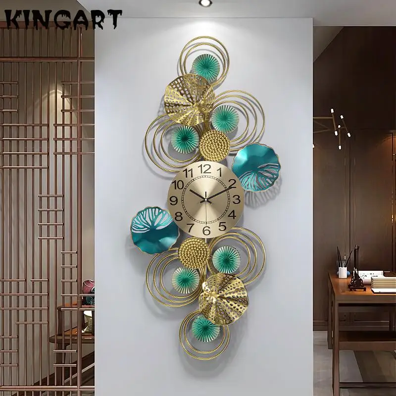 

3d Metal Large Wall Clock Home Decor Living Room Wall Art Clock Creative Iron Wall Ornaments Big Hanging Clock 1412847204