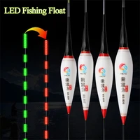 smart fishing float led light fishing bobber bite hook alarm luminous glowing night fishing buoy