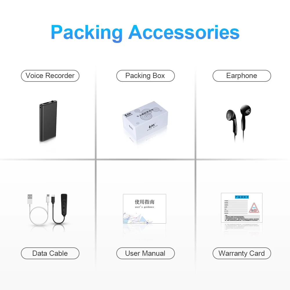 

Ultra-Thin Professional Sound Digtal Recorder 32GB Portable Mini Voice Activated Dictaphone HD Noise Reduce Recording MP3 Player