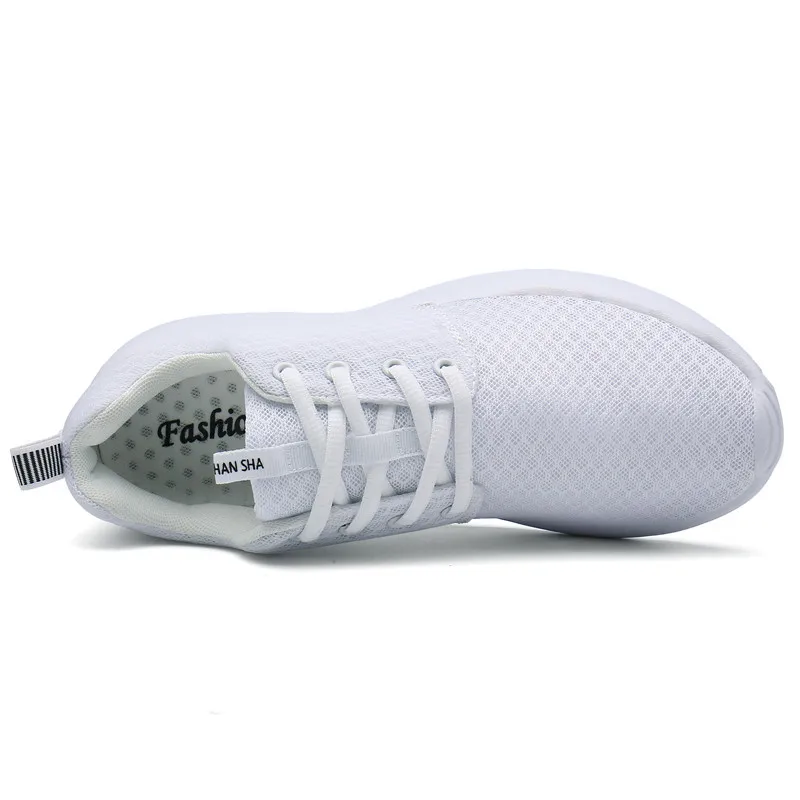 Мужские дышащие кроссовки сетчатые плоская подошва повседневная прогулочная