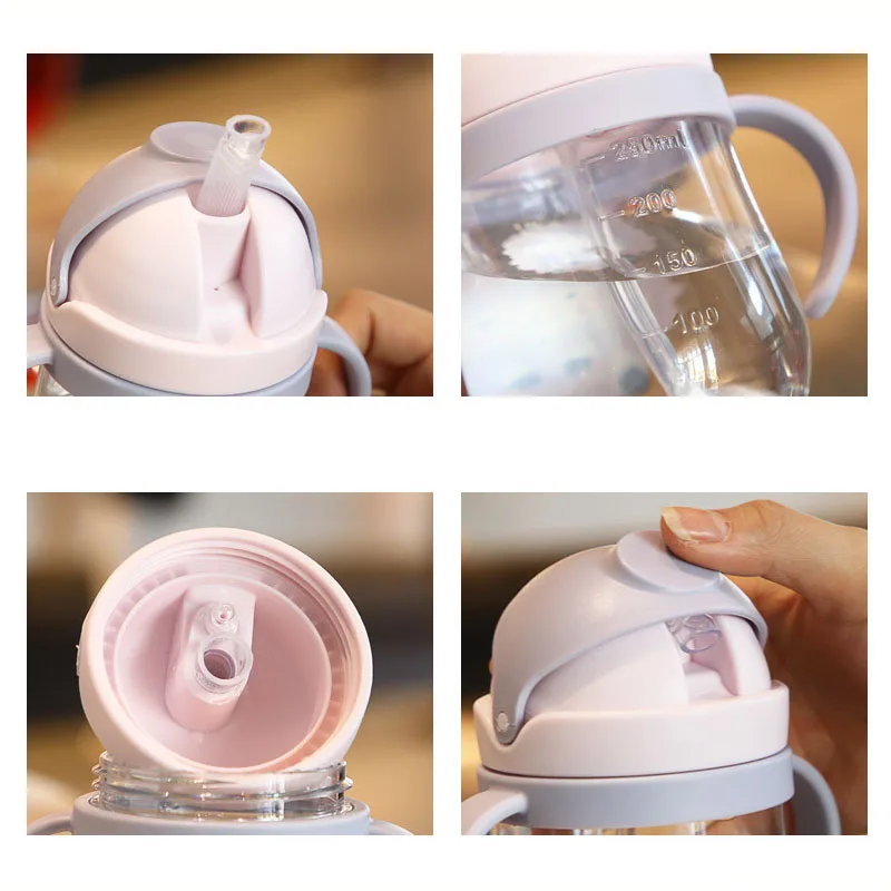 Чашка для кормления ребенка 250 мл Детская Бутылочка питья тренировочная чашка с
