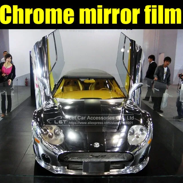

The newest High stretchable mirror silver Chrome Mirror flexible Vinyl Wrap Sheet Roll Film Car Sticker Decal Sheet