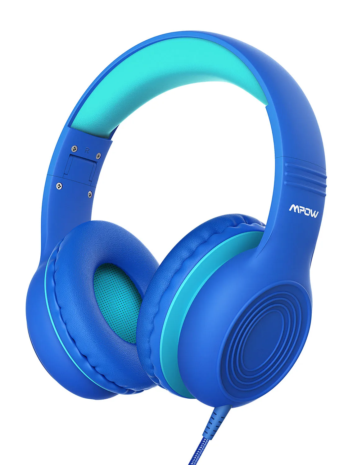 Blue Mpow CH6S проводные наушники для детей с микрофоном Макс 85 дБ пищевого материала детские наушники для iPad Kindle телефонов - Цвет: Blue