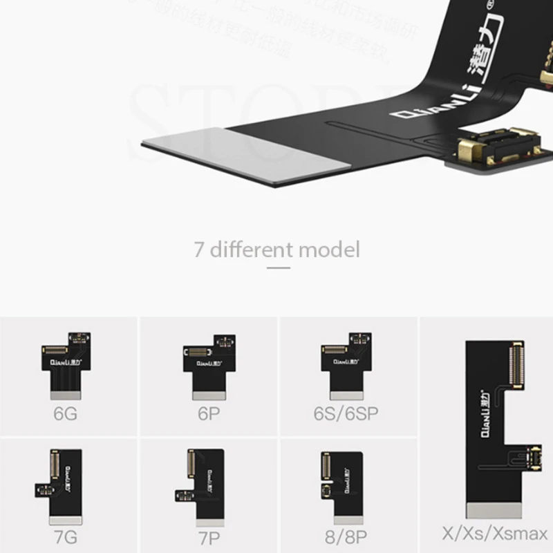 1 Set connector QianLi блок питания Тестовый Кабель с переключателем включения/выключения i power Max для iPhone 6/6 P/6 S/6SP/7/7 P/8G/8 P/X XS MAX DC мощность Тесты кабель - Цвет: 1 Set connector
