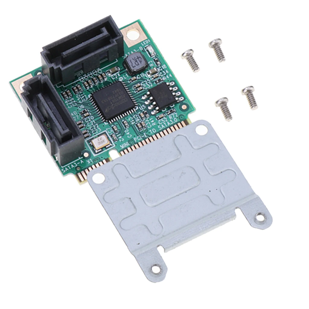 Мини Сплиттер контроллера PCIE SATA 3 0 2 в 1 5 Гбит/с PCI Express для комплекта аксессуаров