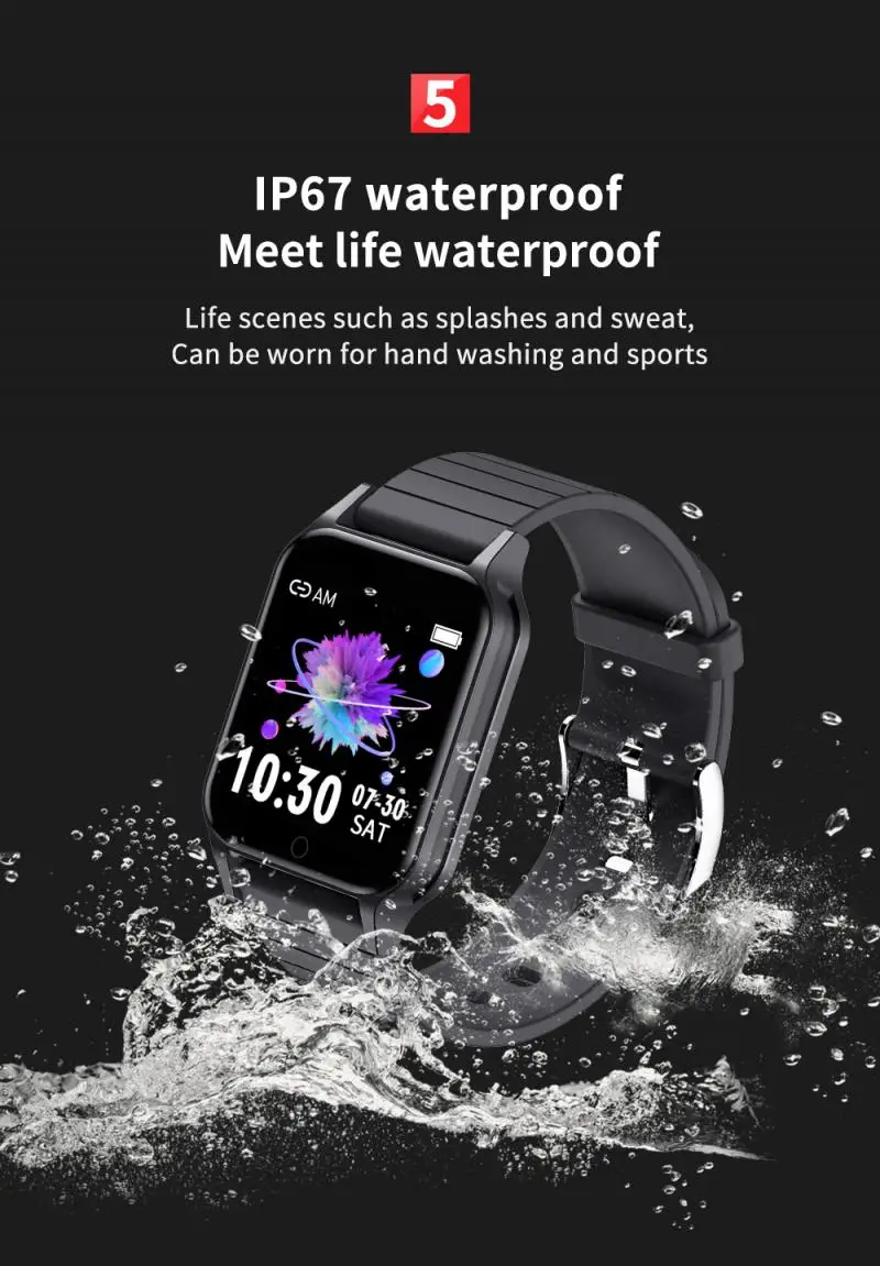 

T96 Smart Watch Body Temperature Heart Rate Blood Pressure Oxygen Tracker Health Monitor Smart Bracelet For Android iOS