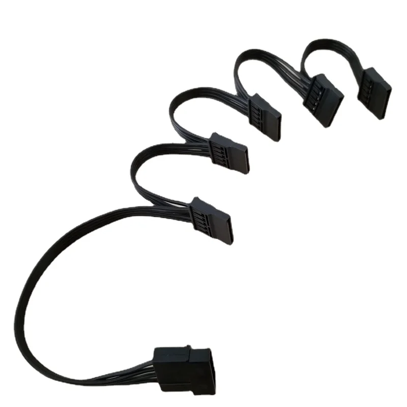 Кабель питания IDE Molex 5 портовый шнур SATA 1 4 контакта 18AWG провод для слойного
