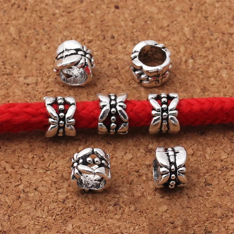 6 мм 10 шт. древние Золотые Старинные Серебряные двухслойные маленькие