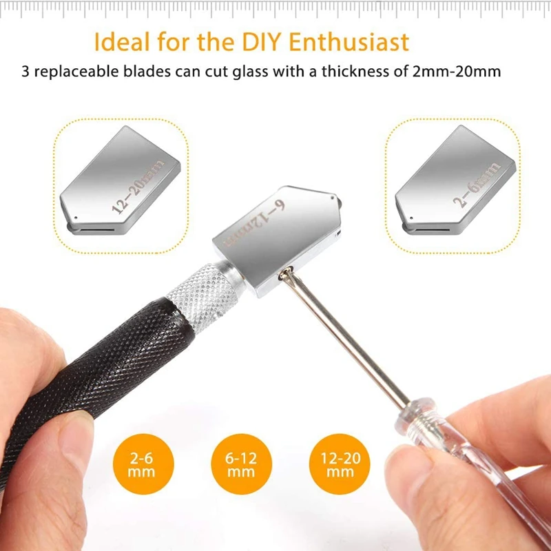Резак для стекла 2 мм-20 мм инструмент резки со стандартным с автоматической
