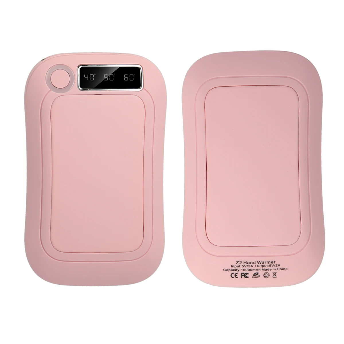 

3-in-1 Hand Warmer & Power Bank & Flashlight Hand Warmer USB Electric Hand Warmer 40/50/60 Heating Warm LCD Digital 10000mAh