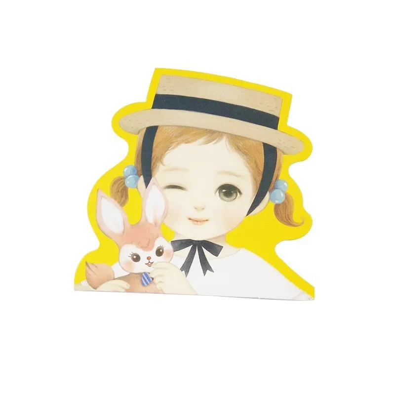 10 шт./лот креативная Корейская Милая мультяшная кукла серия открытка/кавайная