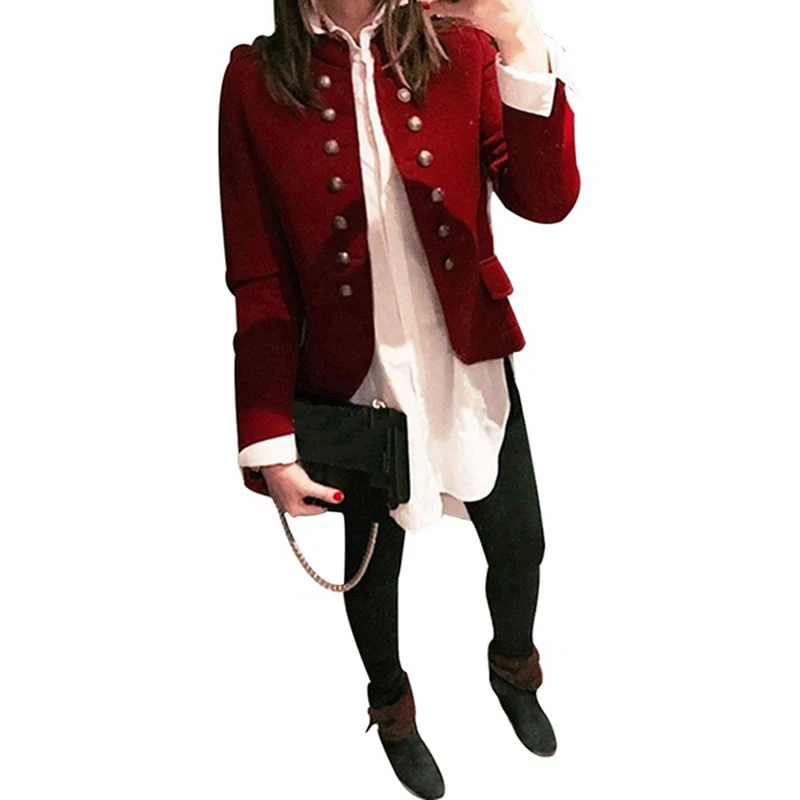 Женский блейзер с длинным рукавом и пряжкой маленький свободный костюм желтого