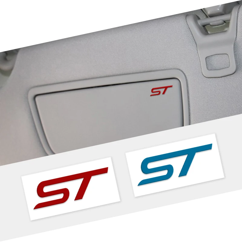 2 шт. ST никелевая Металлическая Эмблема для украшения интерьера автомобиля