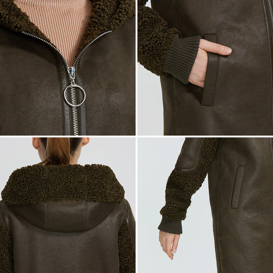 MIEGOFCE 2019 Новая зимняя женская коллекция куртка из искусственного меха женский