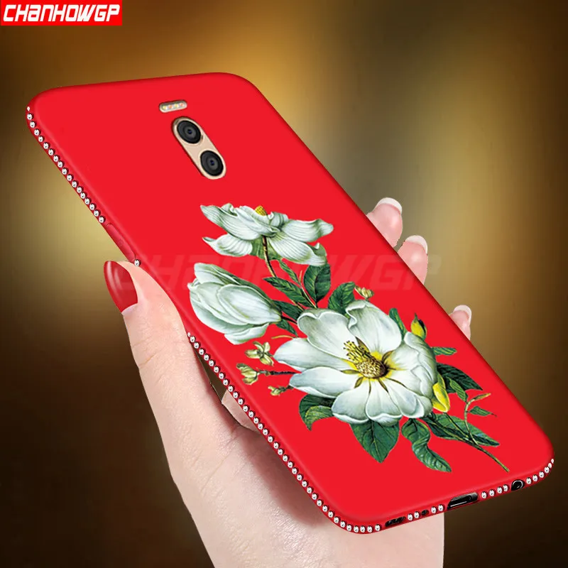 3D Relief Floral Case for Meizu M6 Note M6Note Glitter Diamond Soft Cover Funda For MEIZU M5 M5S Back Coque Capa | Мобильные