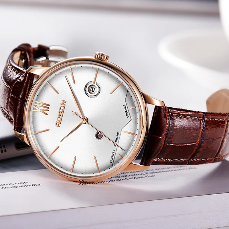 Часы мужские с автоподзаводом и сапфировым стеклом 50 м | Наручные часы