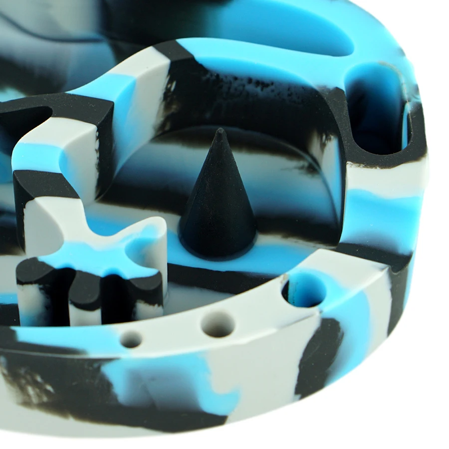 Новая дизайнерская силиконовая пепельница портативная с защитой от ожогов