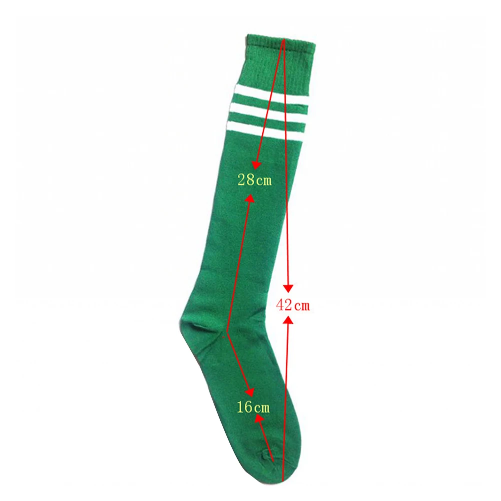 

Professional Kids Long Soccer Socks Above Knee Cotton Children Striped Socks Sports Soccer Socks for Boys and Girls