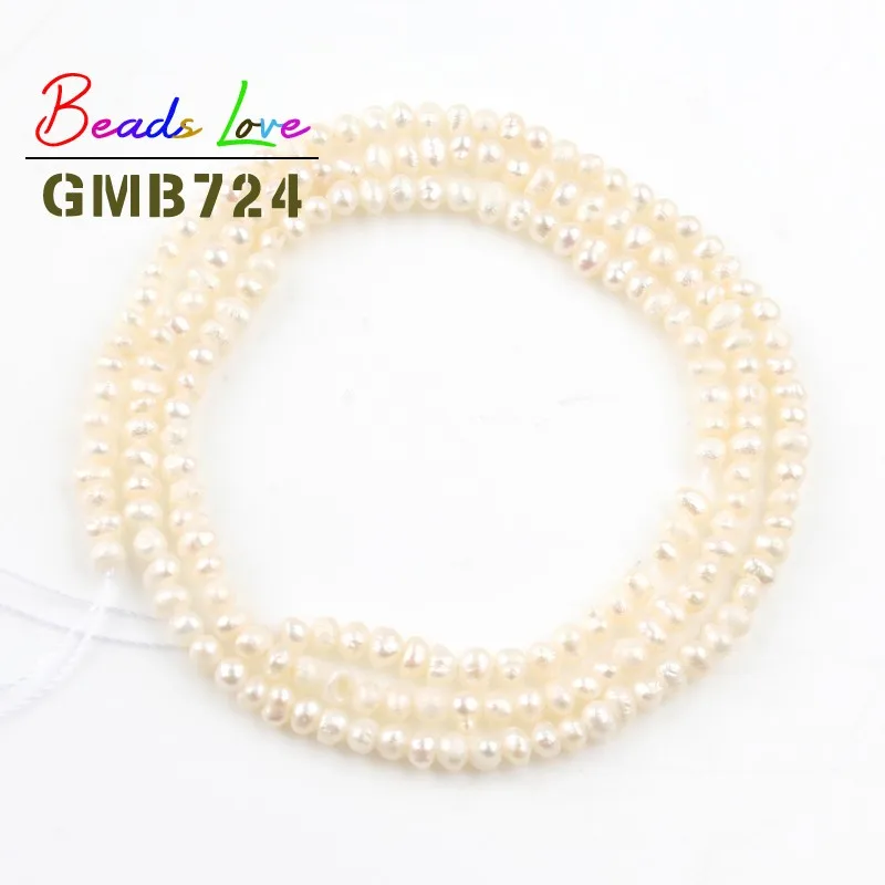 2 5-3 мм натуральный круглый белый пресноводный жемчуг бусины для рукоделия