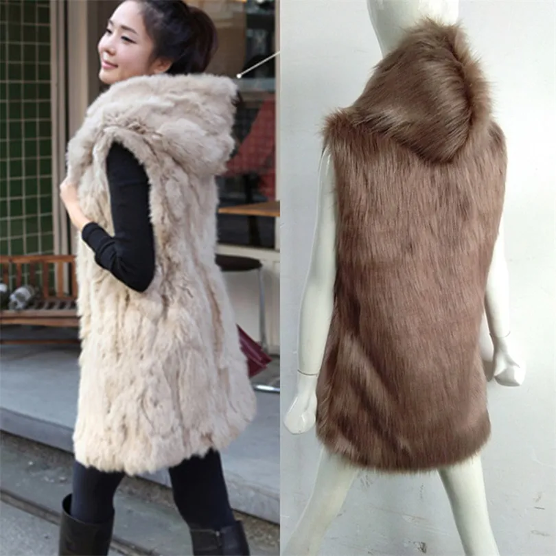Осенне-зимнее женское пальто из искусственного меха 2019 Повседневная Толстовка