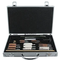 Универсальный Набор аксессуаров для чистки винтовки, кисти в комплекте в алюминиевой коробке, инструмент и чехол - изображение