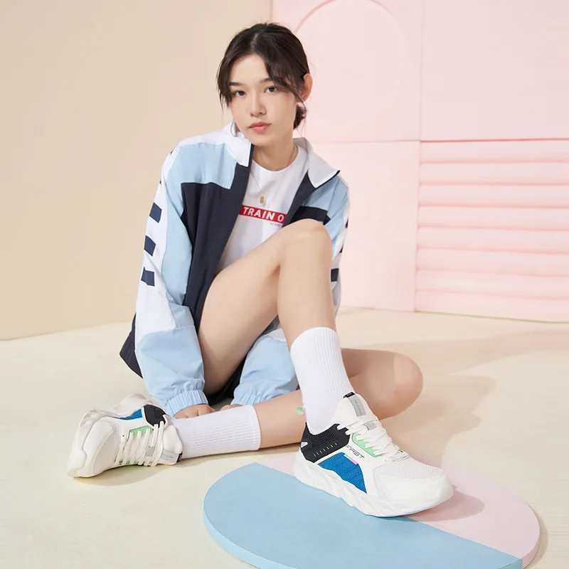 Новинка Осень 2020 женская обувь 361 градусов Спортивная кожаная сетчатая легкая